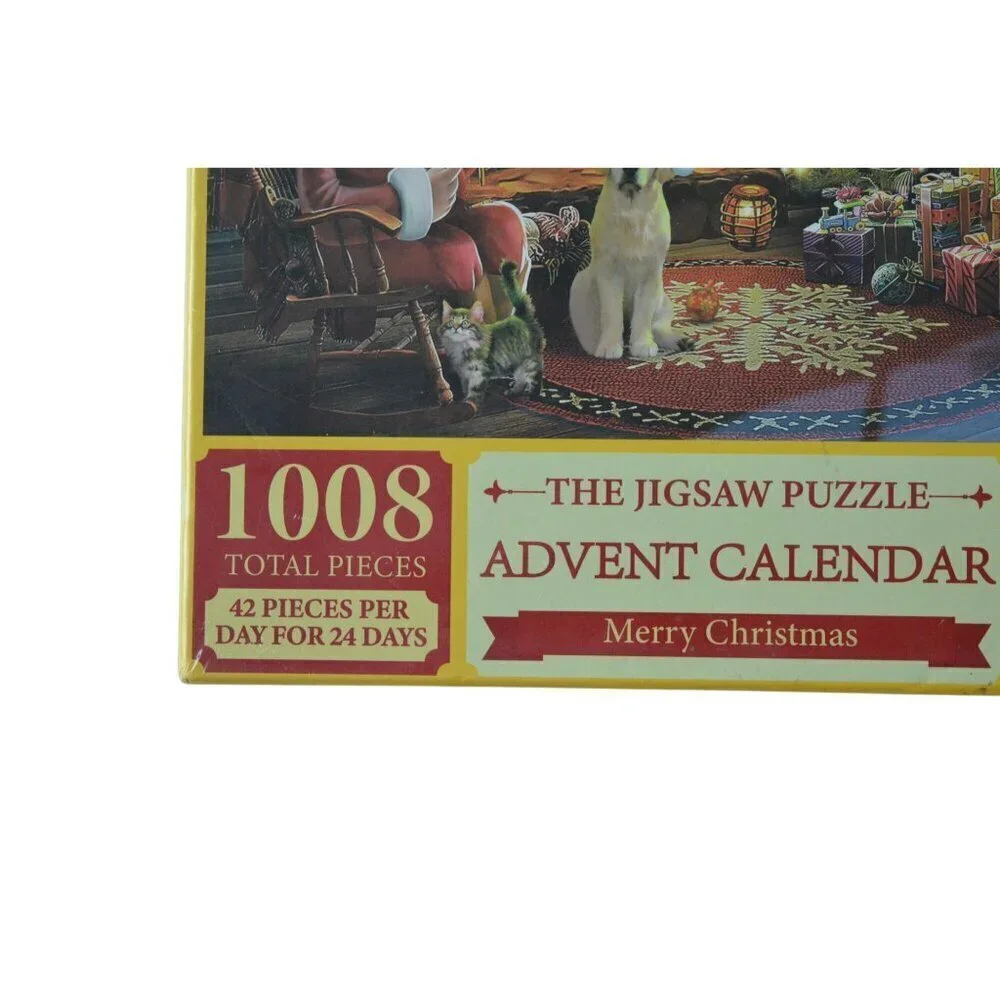 Jigsaw Puzzle Advent Calendar With Poster Included 1008 Pieces 27.5x19.7in 42 Pi